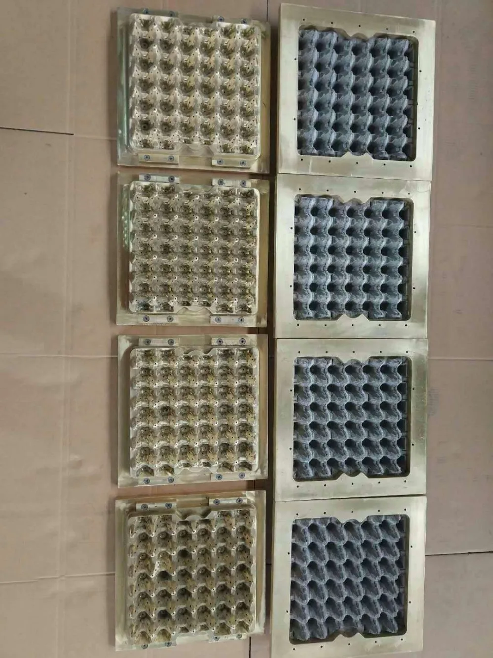 Custom Made Aluminum Egg Tray Molds/ Pulping Molds Customized Buy
