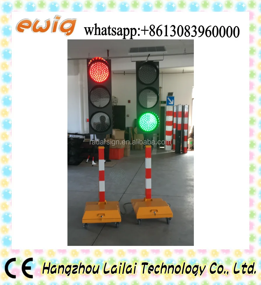 Solar Single Traffic Light,Portable Traffic Light Led Light Traffic
