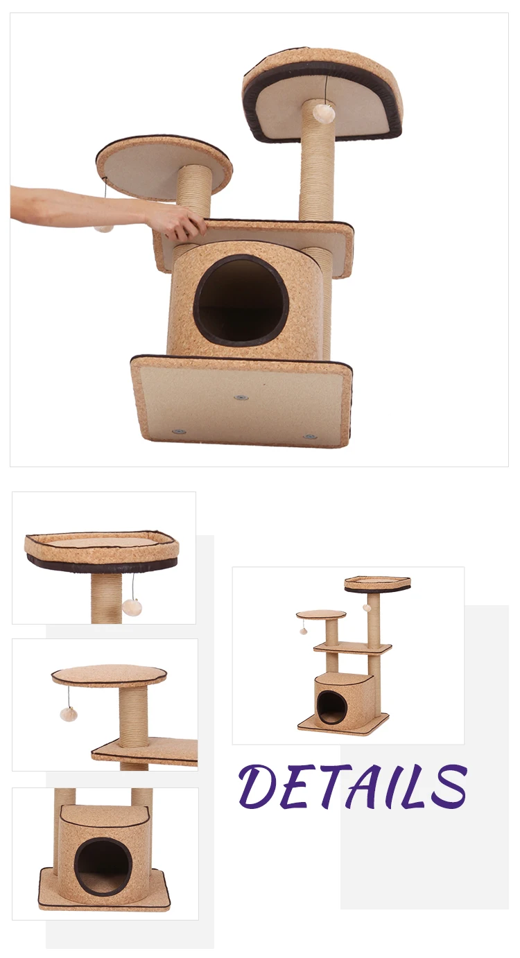 Manufacturer customized Cat tower scratcher post fabric for cat tree