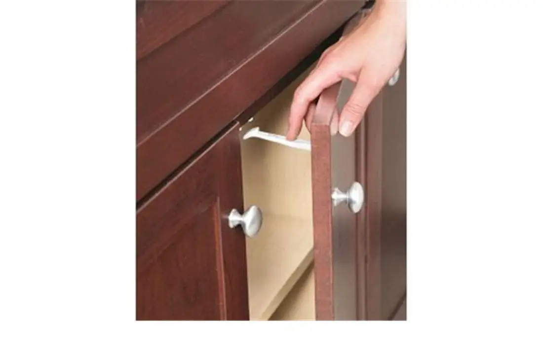 Baby White 10 Pack Baby Safety Latches Baby Safety Cabinet Locks