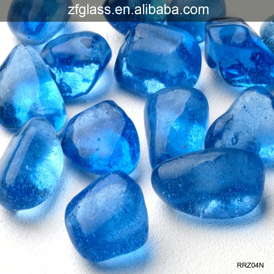 High Quality Ornamental Fire Pit Brazier Glass Beads Nugget For Fire