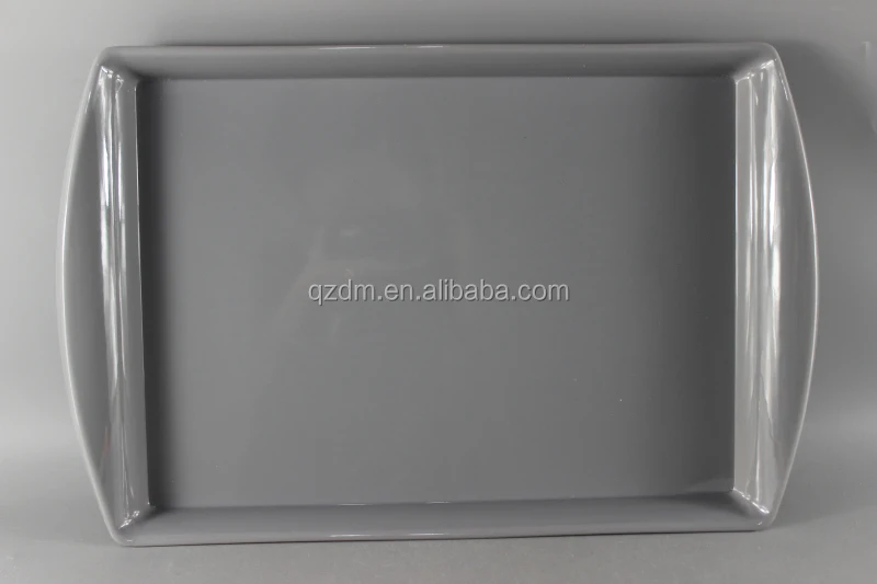 Strong Plastic serving tray Melamine Food Tray Gray colour