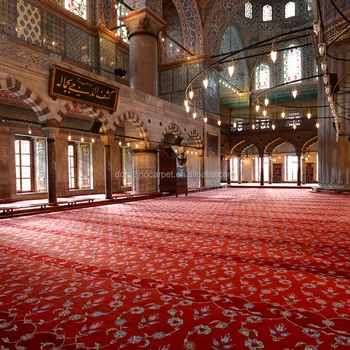 Grand Mosque Muslim Islamic Prayer Hall Carpet Buy Carpet For Prayer Room Wool Blend Nylon Carpet Carpet For Mosque Product On Alibaba Com