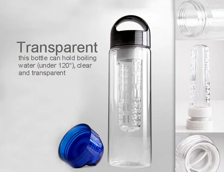 700ml tritan infusion water bottle bpa free/collapsible hot water bottle 11