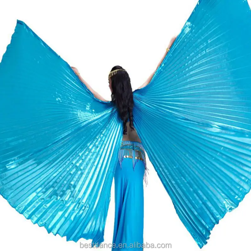 Leemiman Women Opening Isis wings Belly Dance Costumes Isis wings with Sticks