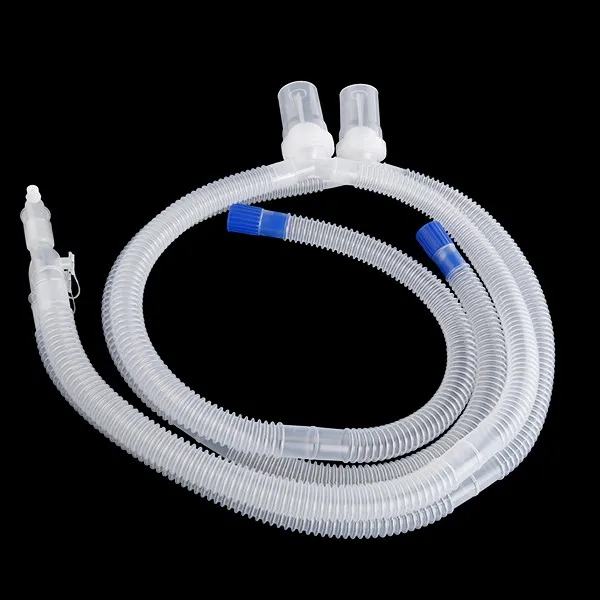 Ventilator Breathing Circuit Corrugated Tube With Double Water Traps