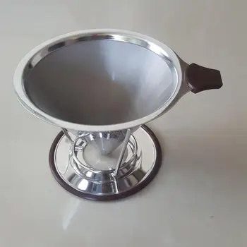 Ys Manufacturer Reusable Cone Coffee Filter Dripper Stainless Reusable Cone Coffee Filter Dripper
