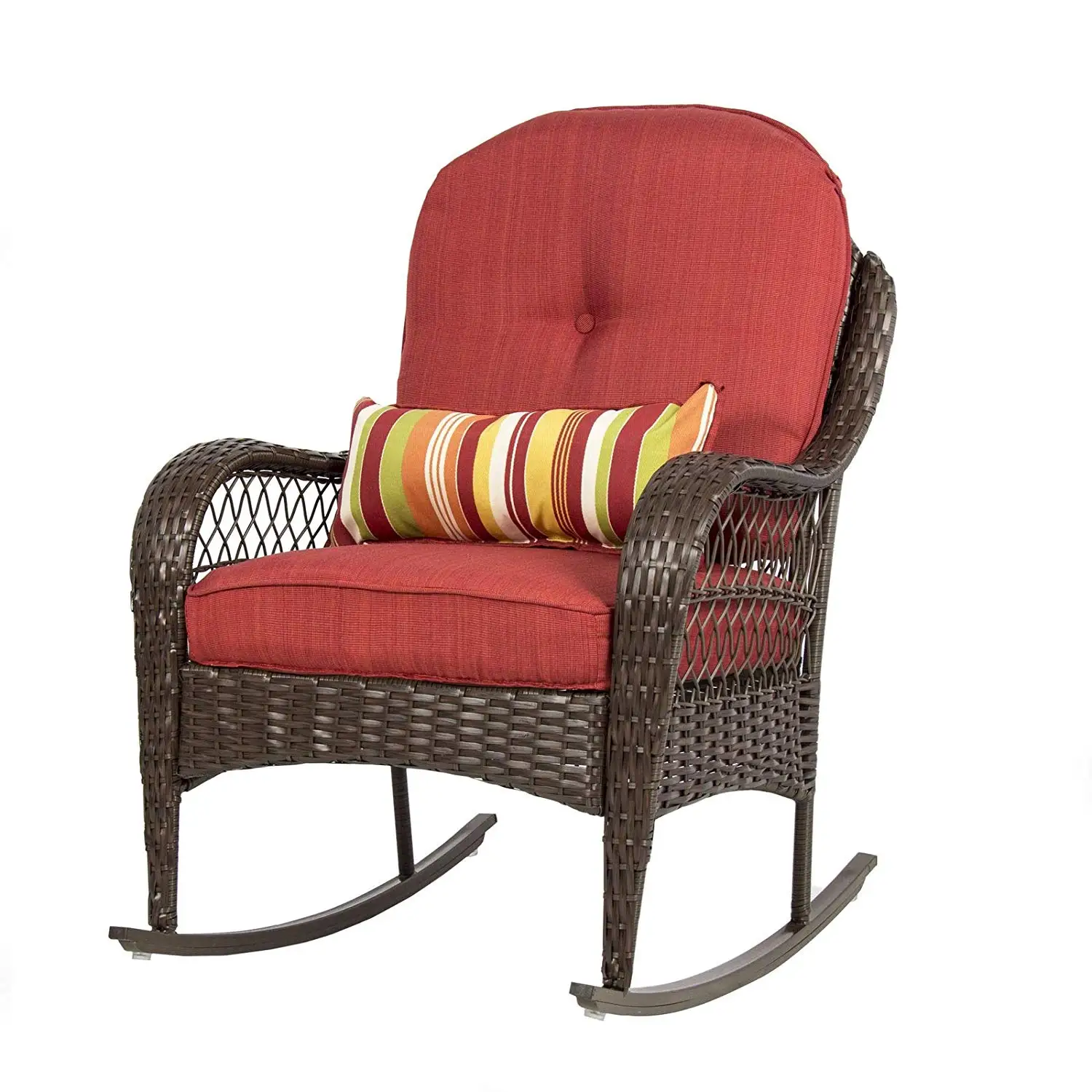 Buy Grand Patio Weather Resistant Wicker Rocking Chair with Breathable
