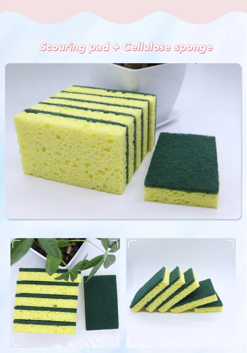 Eco-friendly Cleaning Multi-purpose Magic Cellulose Kitchen Sponge 11 ...