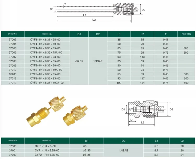High quality high temperature /low temperature resistance brass one-way flow valve access valve for refrigeration equipment