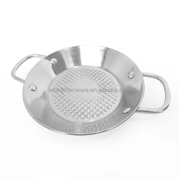 Stainless Steel Commercial Quality 813 Inch Electric Paella Pan Spanish Cookware For Restaurant