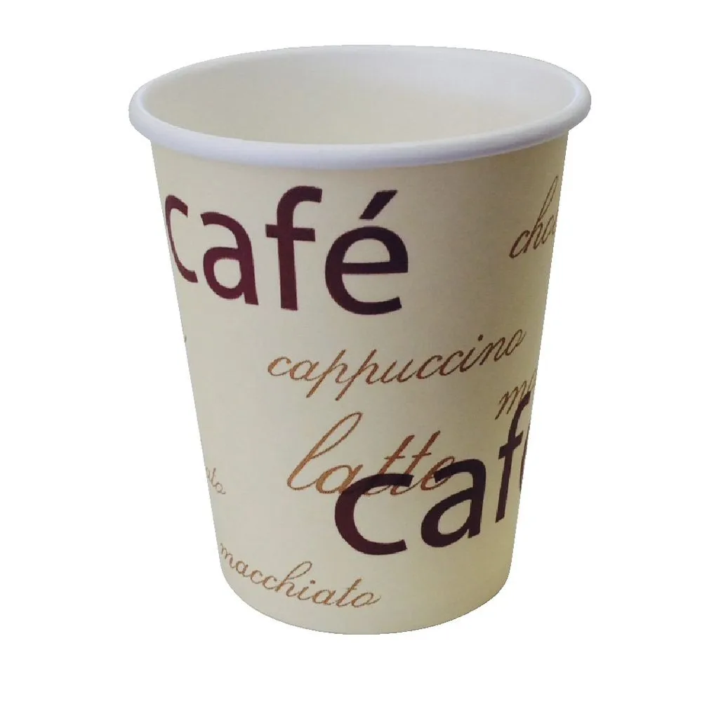 Customs Logo And Design Paper Cups Disposable Paper Glass Supplier ...
