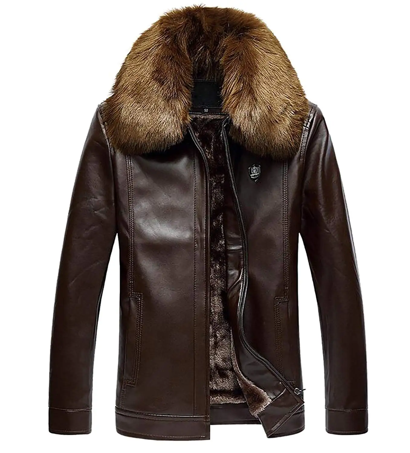 фото мужских кожаных курток с мехом