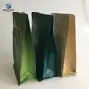 Kraft Paper Foil Lined Ziplock Eight Side Seal Gusset Bags Plain Flat Bottom tea bag package