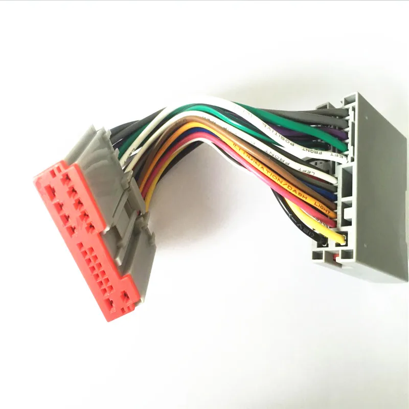 24 Pin Car Stereo Radio Wiring Harness Plugs To Factory Radio For