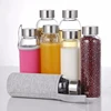 Real Borosilicate Glass Water Tea Bottle Travel Mug with Nylon Sleeve