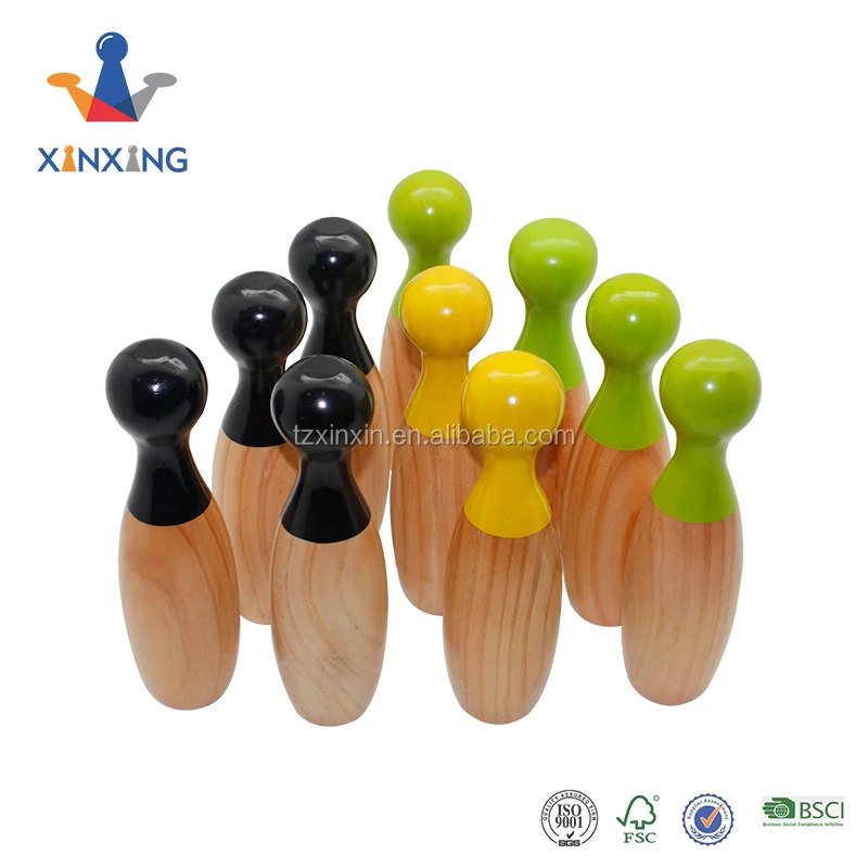 wooden skittles