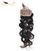 Ross Pretty Mini fiber Closure 4x4 8inch Natural wave Glueless Human Hair Lace Wigs Perruque Closure