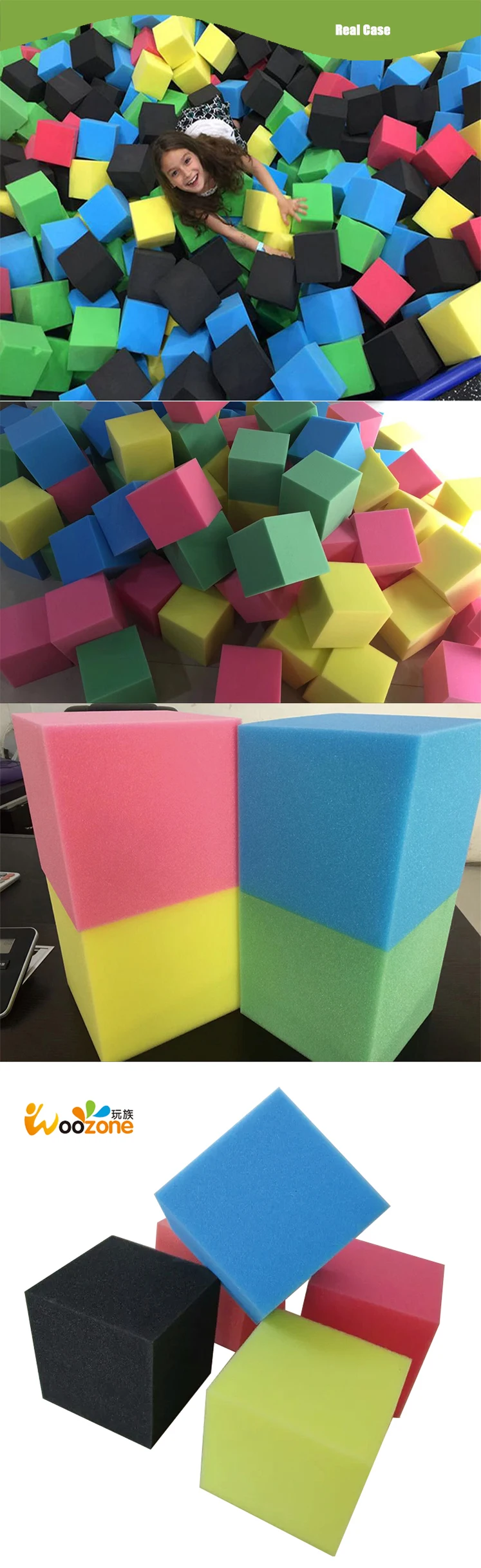 Cheap Foam Pit Blocks High Density Sponge Cube For Trampoline Park