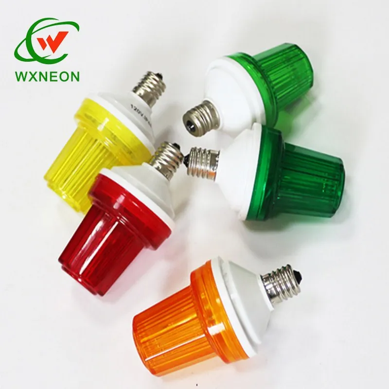 Christmas C9 E27 E17 E14 Base Bulb Led White Flashing Xenon Strobe Lamp
