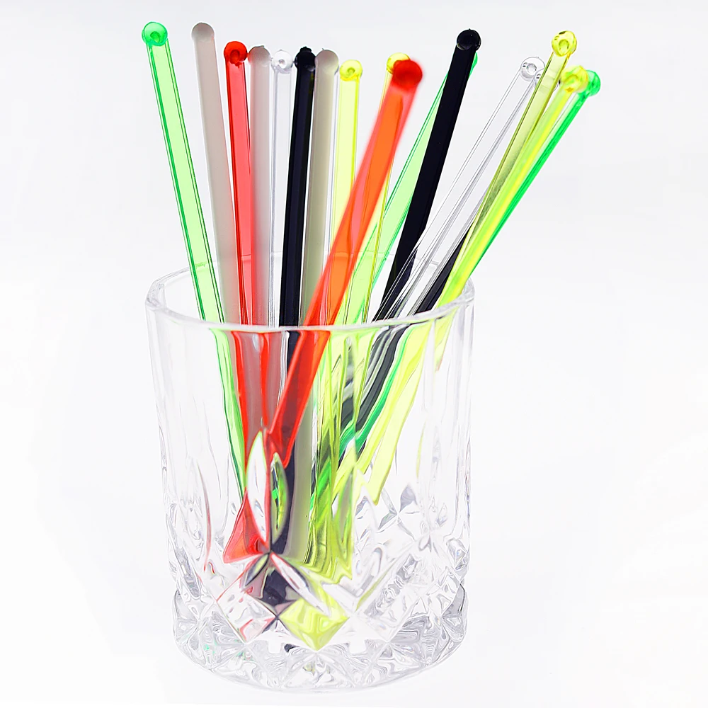 High Quality Colored Disposable Plastic Drinking Stirrers - Buy Disc ...