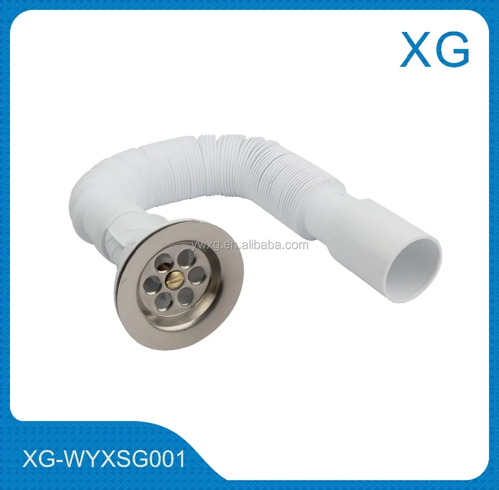 Kitchen Sink Drain Pipe/plastic Flexible Sewer Tube/wash Basin Drain