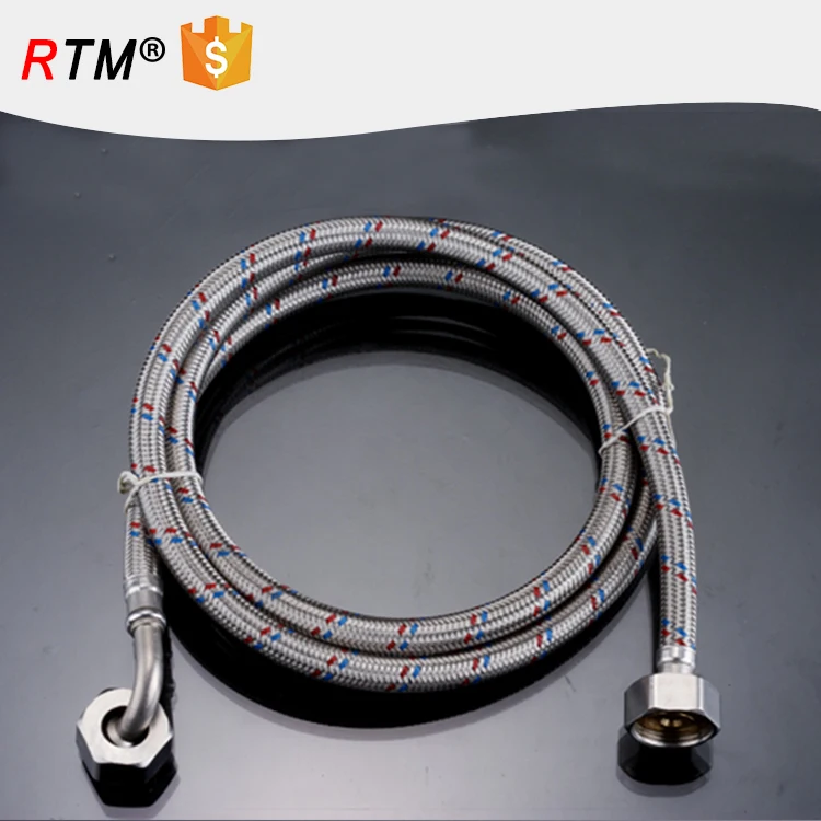 J10 Knitted Stainless Steel Flexible Hose For Wash Basins Inlet Hose