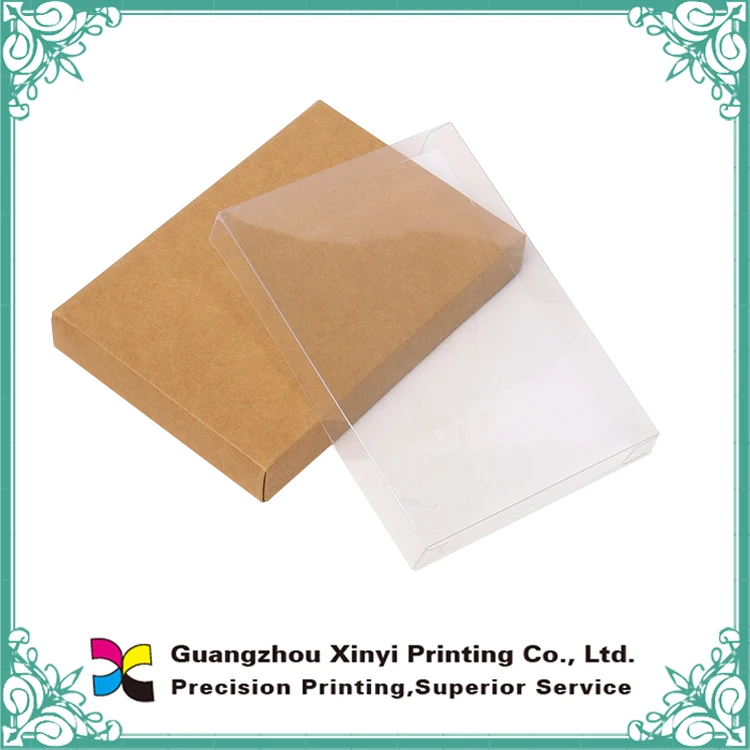 Customized Hard Plastic Protective Paper Covers With Brown Kraft Paper Base Packaging Box Buy