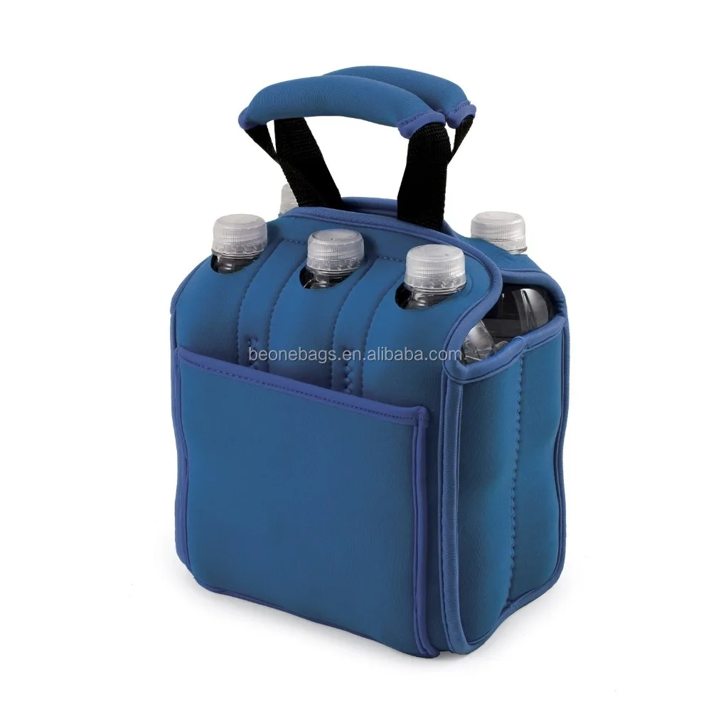 6 Pack Bottle Can Carrier Tote Insulated Neoprene Beer Bottle Cooler