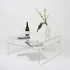 Clear Acrylic Tall Rectangular Riser Tables
