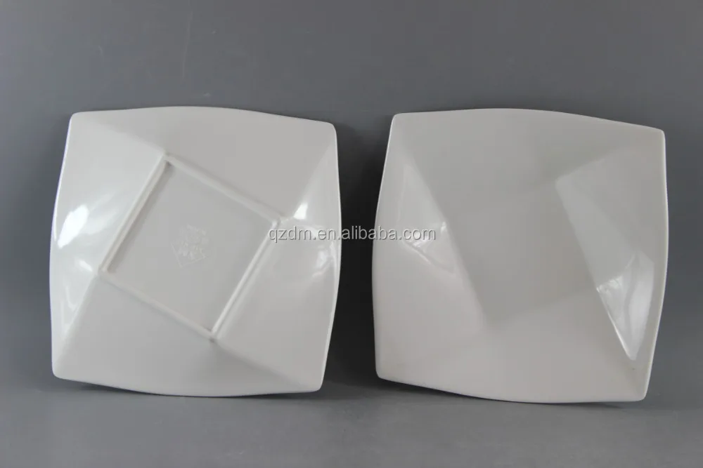 Irregular Shape Melamine White Plate And Dish In Top Grade