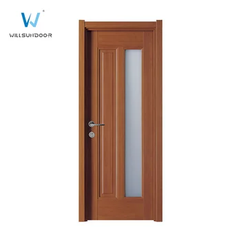 Modern Style Half Glass Design Wooden Interior Office Door 