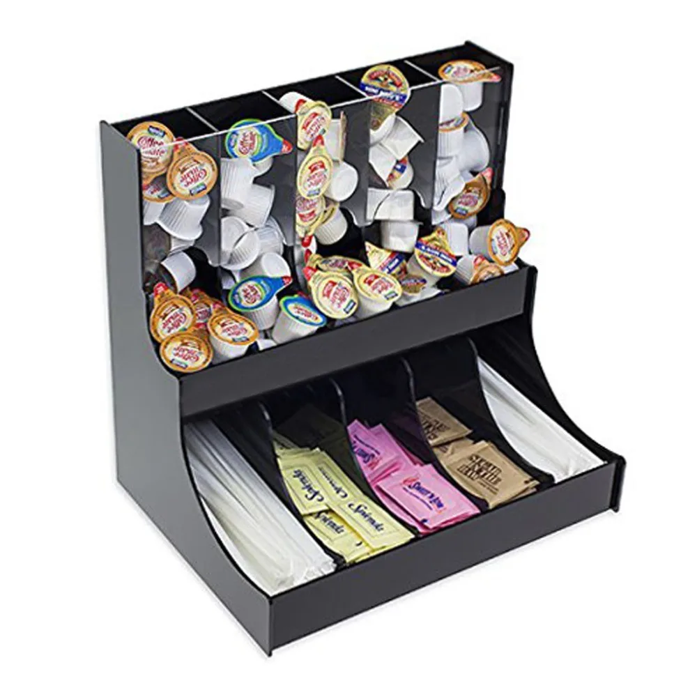 Pop Display Stand Acrylic Tea Bag Coffee Bag Display Rack Black Perspex