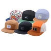 Multi-color Custom Blank 5 Panel Hats ,Wholesale Design Your Own Woven Label Camp 5 panel cap