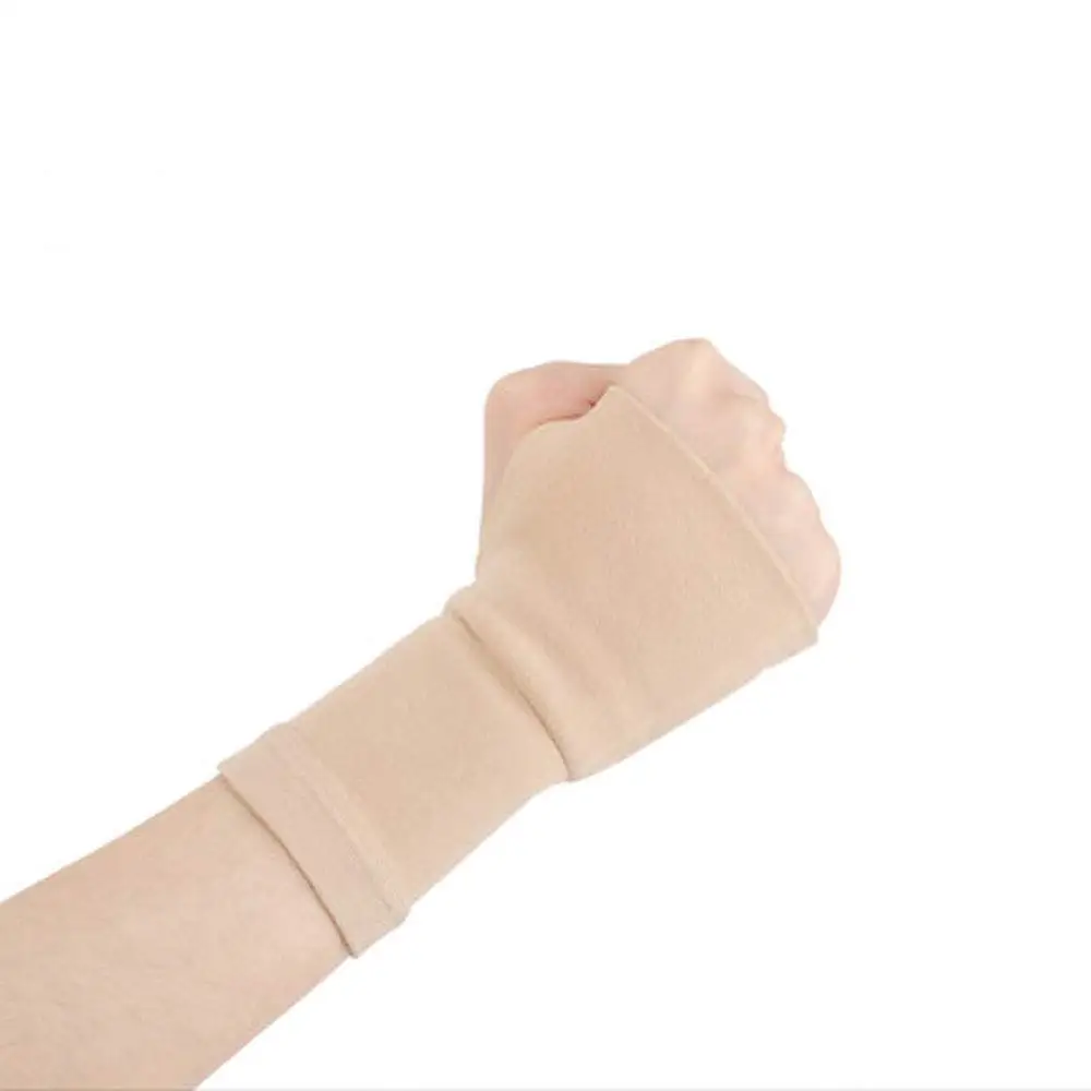 Bracers, Men and Women Fashion Ultra-Thin Sprain Protection Mouse Hand Cover Scar Protection (Color : Skin Color(B), Size : M)