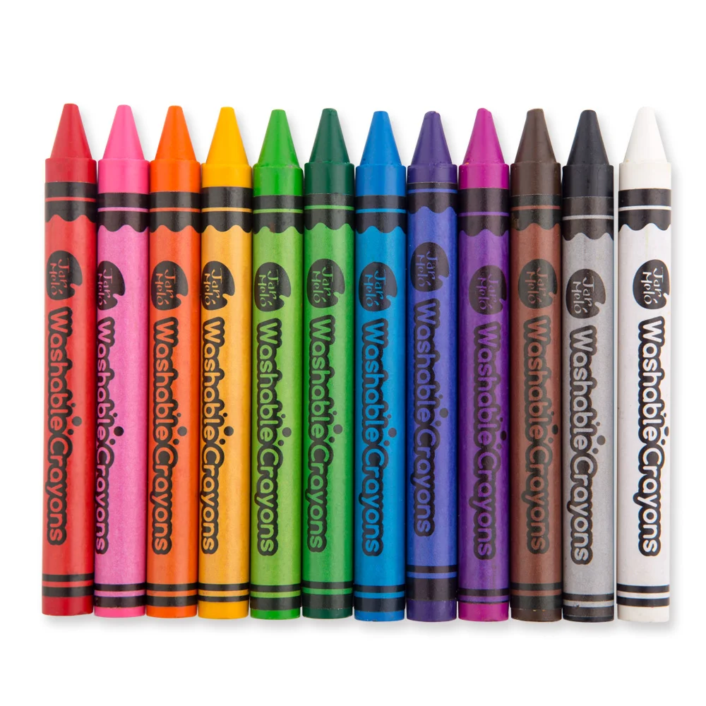 Kids Washable 12 Colors 8 Packs Bulk Set Crayons - Buy Crayon Set ...