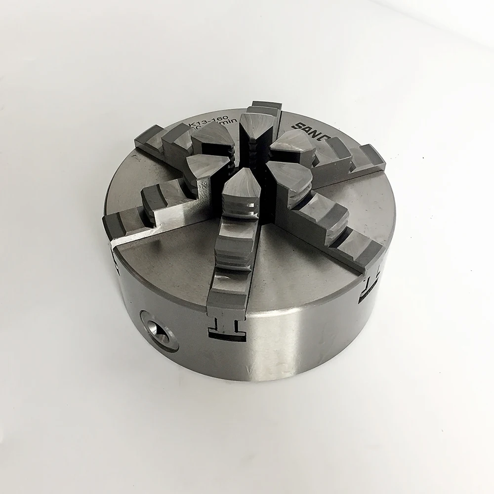 Sanou 6 Jaw Self-centering Lathe Chuck With Dia160mm Jaws With Hardened ...