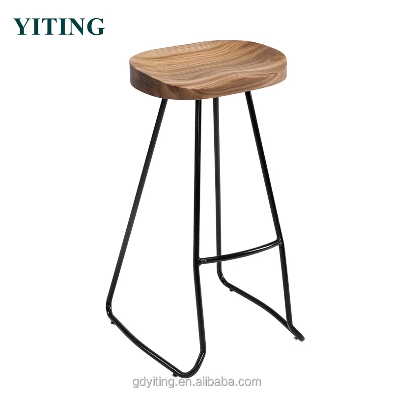 Wooden Bar Stool Tops Stainless Steel Bar Stool Ergonomic Stool Yw083 Buy Wooden Bar Stool