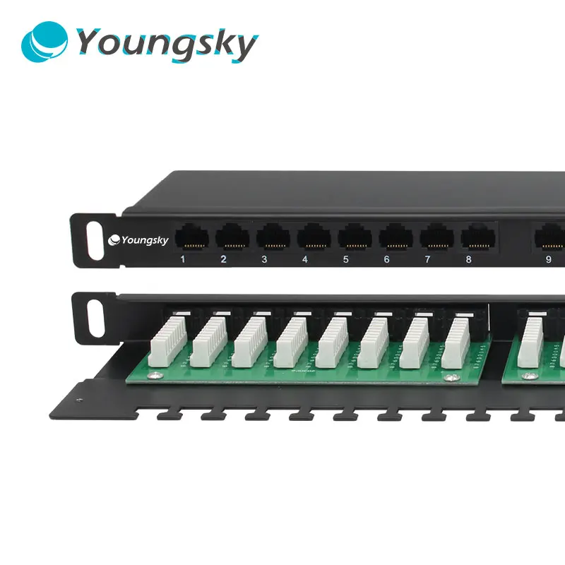 High Quality Ethernet Patch Panel 8p8c Rj45 Cat5e 24 Port Ftp Ethernet