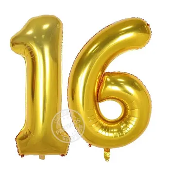 Partigos 30 Year Old Birthday Party 40inch Number Foil Helium