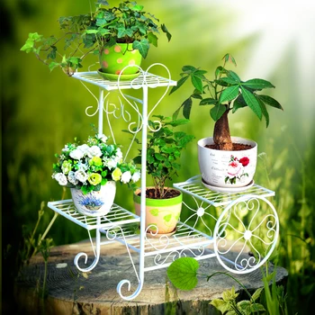 Wrought Iron Metal Bicycle Flower Pot Holder Plant Wrought Iron Metal Bicycle Flower Pot Holder
