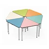 triangle design student desk combination and creative for kids/computer
