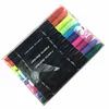 36 Vivid Colors Fabric Permanent Marker Pen Set, Textile Waterproof Marker Pen For Kids DIY