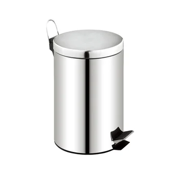 New Stainless Steel Foot Pedal Waste Bin - Buy Waste Bin,design Trash 