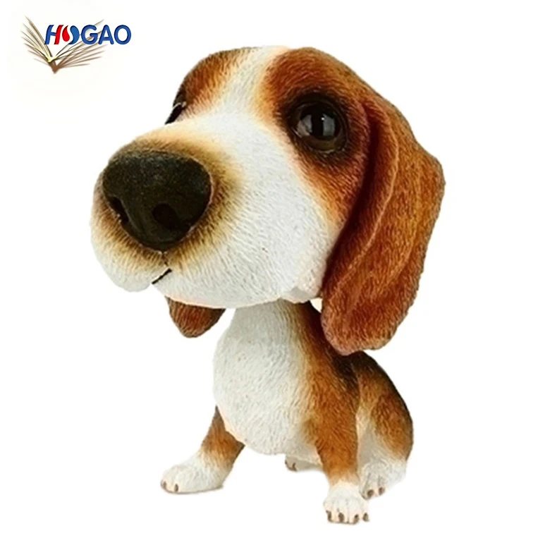 Polyresin Bobble Head Dog Funny Puppy Bobble Head Big Head Cartoon Dog