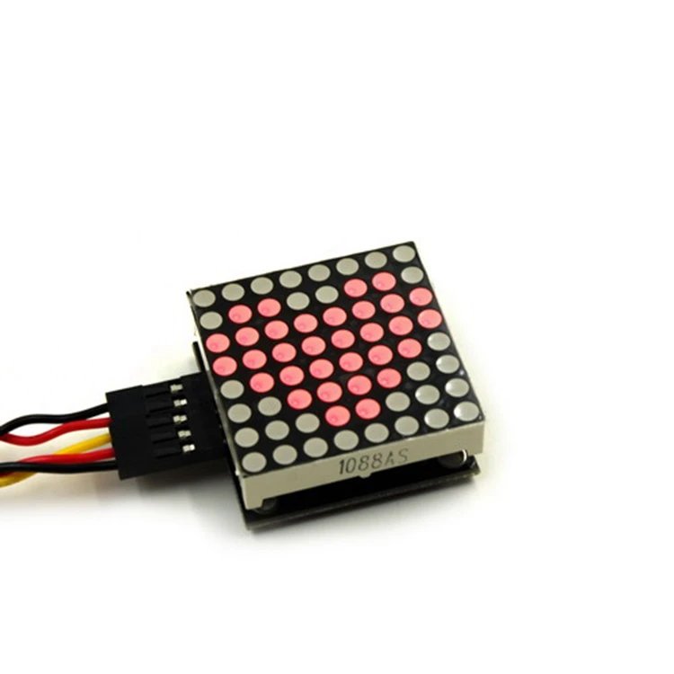 MAX7219 8*8 Dot Matrix LED Display Module Red Microcontroller Module