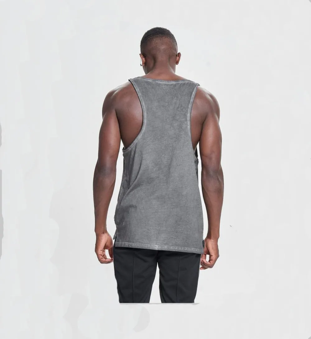 Wholesale Loose Fit Tank Top Mens Athletic 100 Cotton Men Tank Top