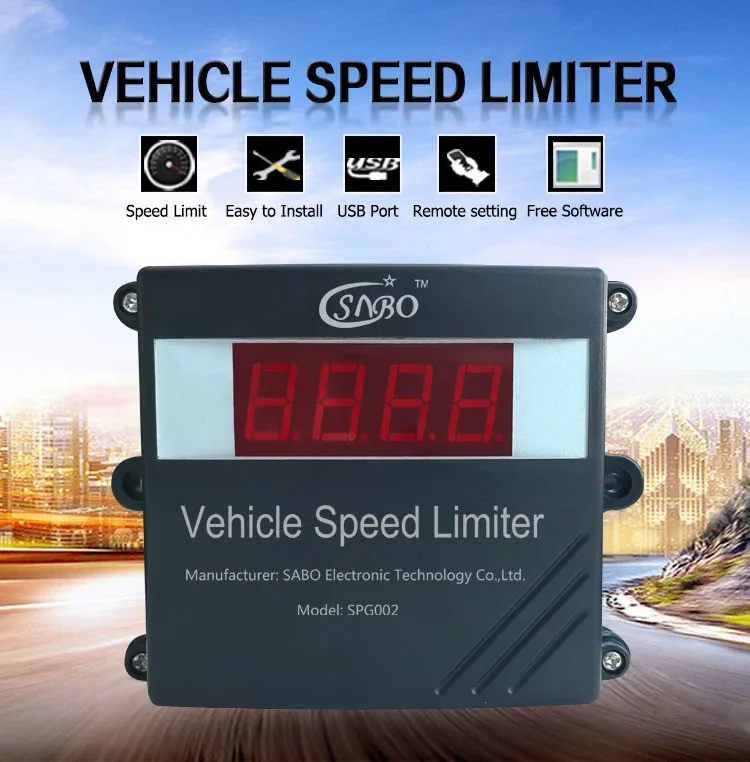 Sabo Speed Limit Device For Car Limiting Control Driving Data Recorder