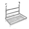 Modern Stainless Steel Rod Wall Hanging Type Kitchen Shelf Dish Rack