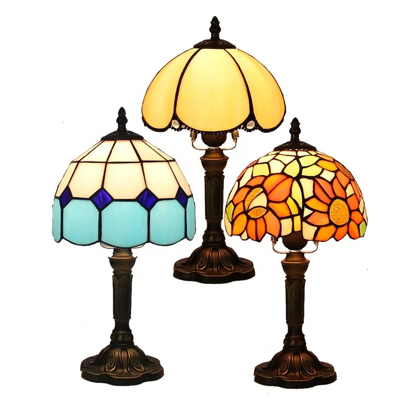 2020 factory price contemporary tifany flower lamps tiffany table lamp for living room wholesale